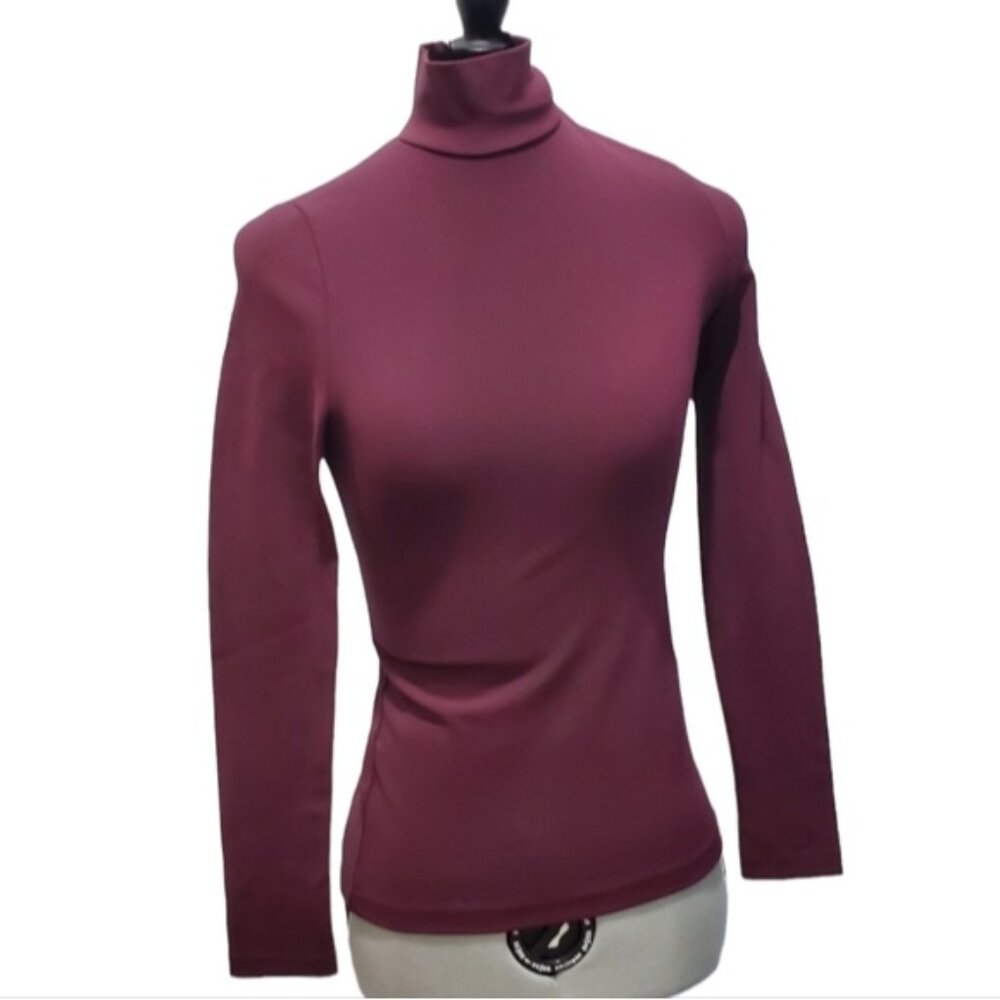 Acne Studios Burgundy plum Turtleneck Top Sz M